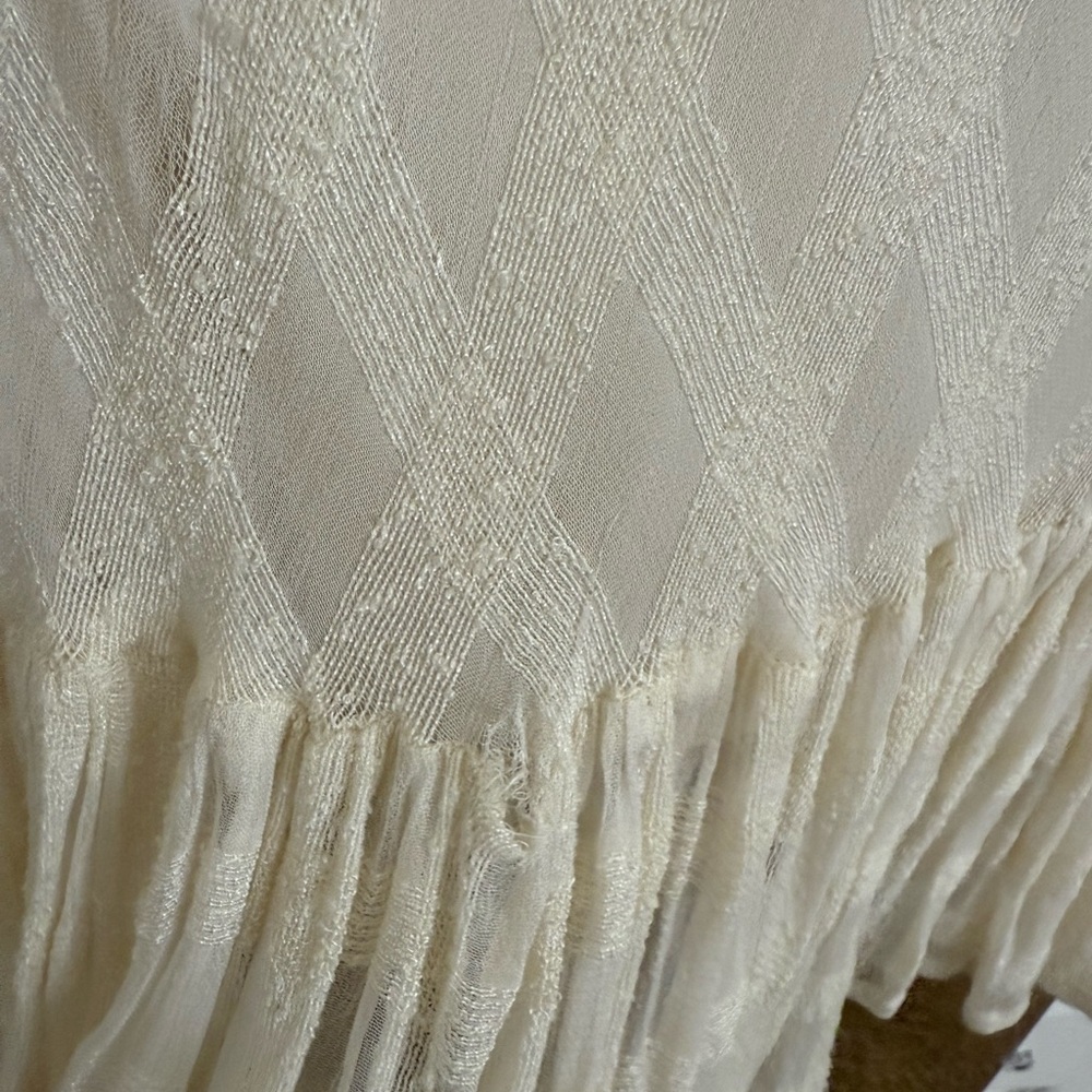 Free People Cream Long Sleeve Lace Dress - Picture 3 of 4